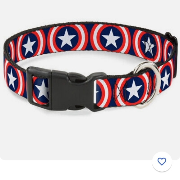 Captain America Dog Collar